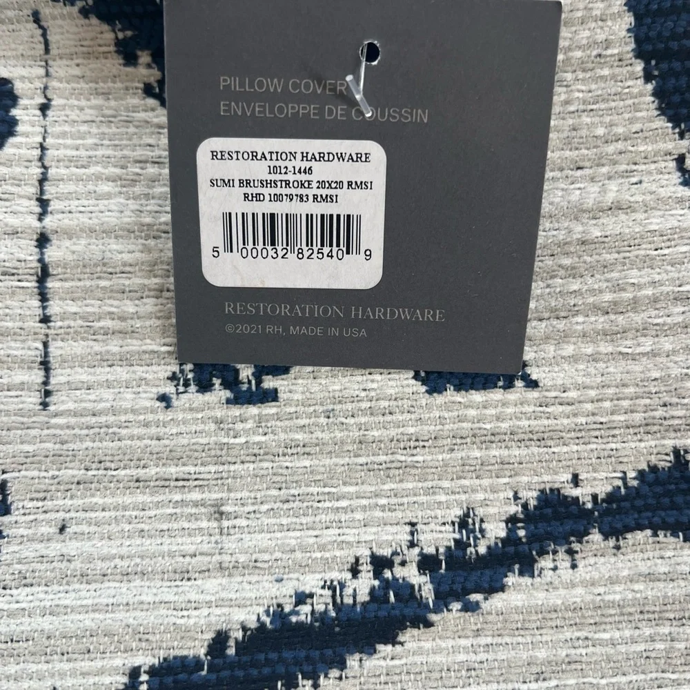 Restoration Hardware-Outdoor pillow covers Bella-Dura Sumi set of (4)